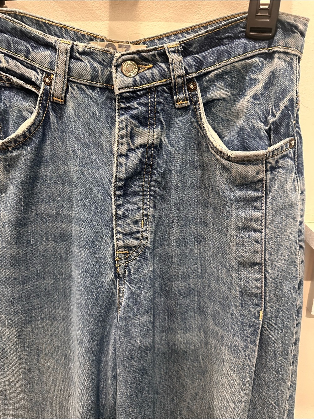 We the Free Old West Slouchy jeans 27 EUC 🤠 high-rise wide- leg - Picture 4 of 6